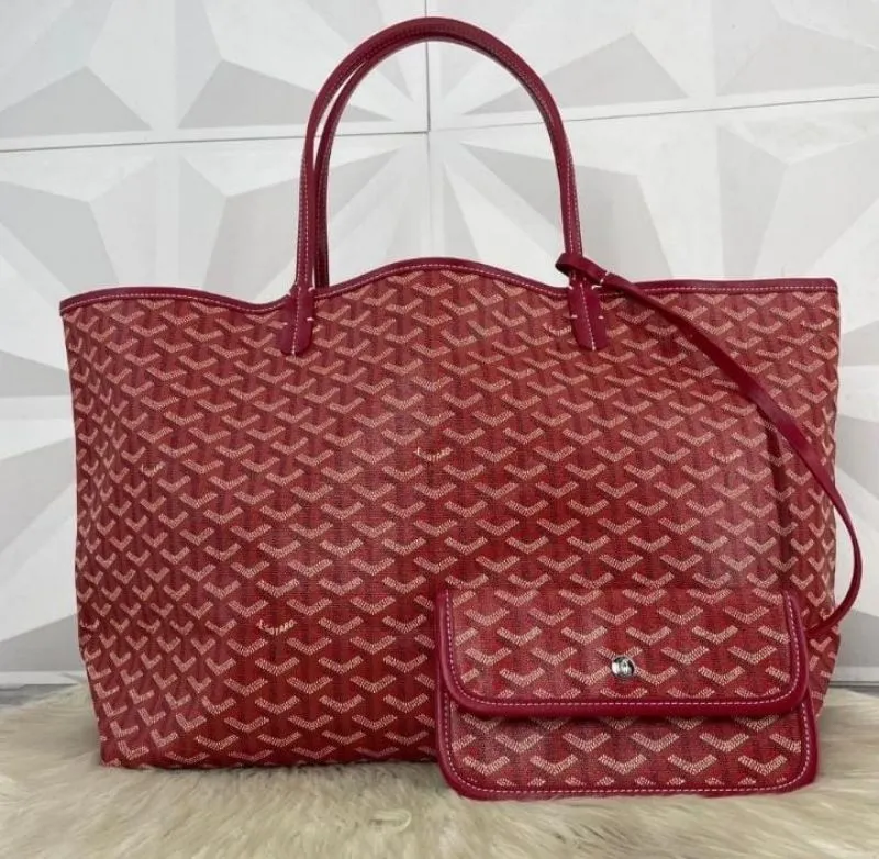 Goyard Goyardine Artois GM Red merah Tote Bag photo 1