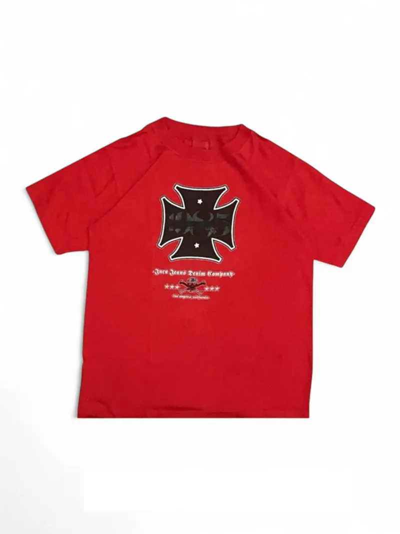 Y2K Vintage Jnco Cross Tshirt Red photo 1