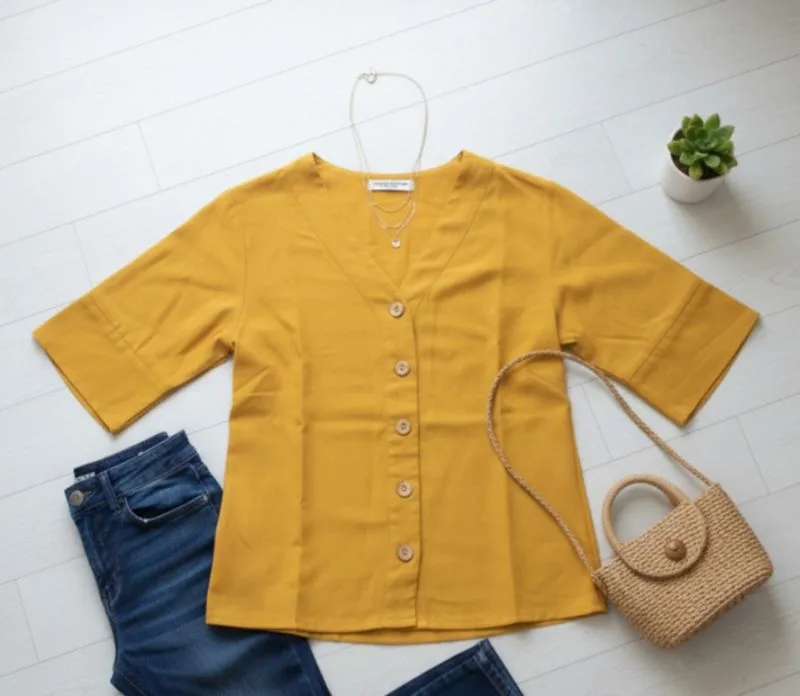 Kemeja kuning  photo 1