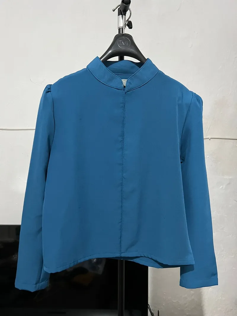Casual Blouse Wanita blue photo 1