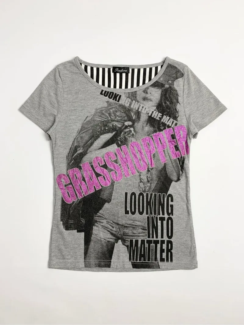 Y2k Pendora Tee With Girl Graphic Poem photo 1