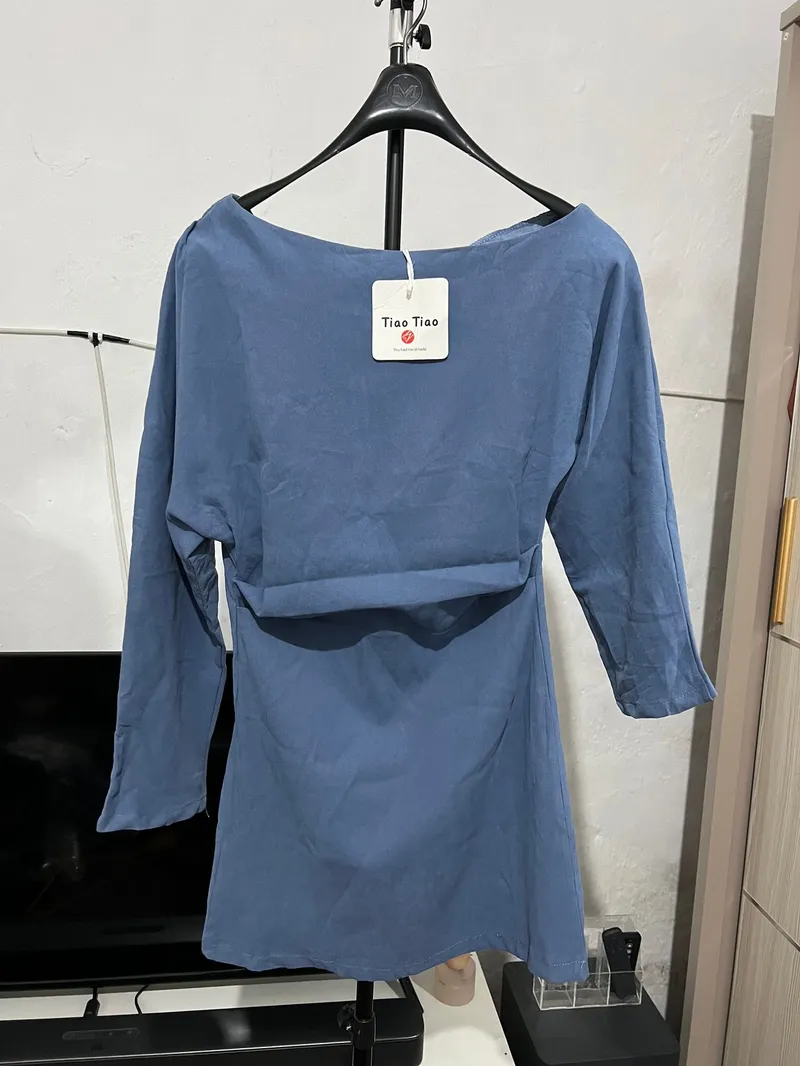 #FR2 Casual Midi dress Wanita blue photo 1