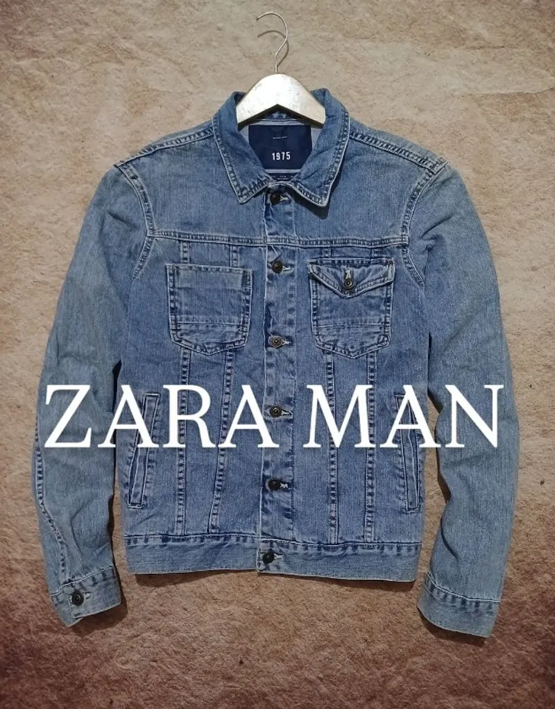 Jaket trucker ZARA MAN bahan denim tebal recomend  photo 1
