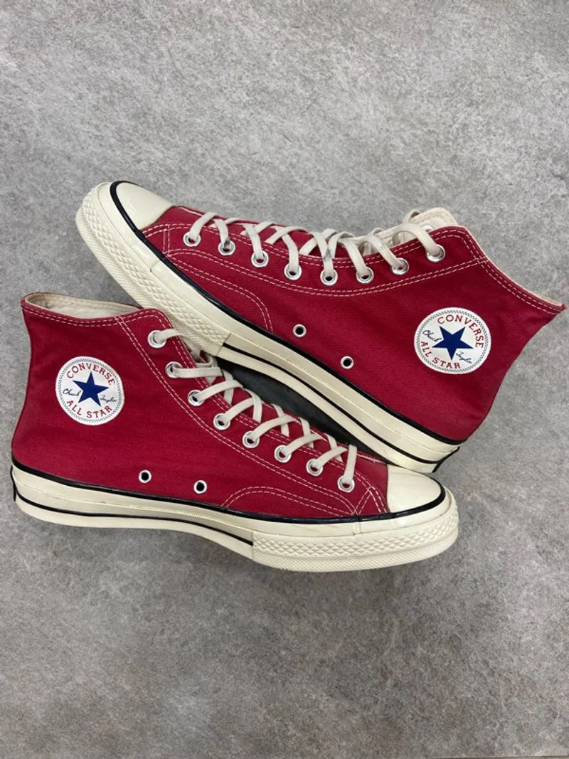 Rare Converse CT All Star 70S High Crimson Red Non Egret