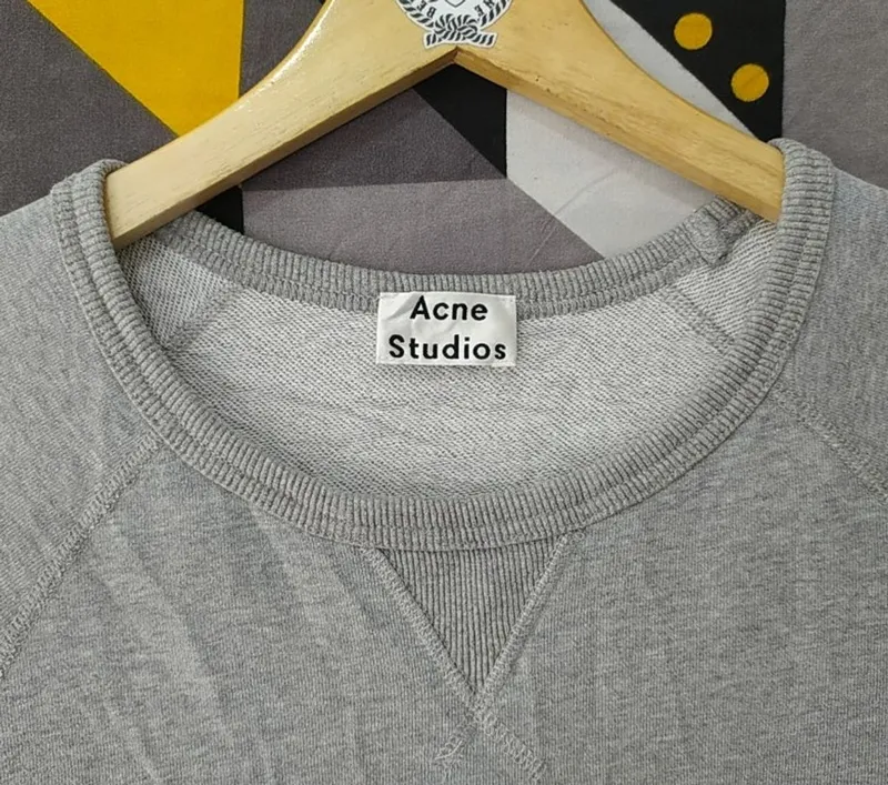 Acne Studios College Face Crewneck Size Preloved