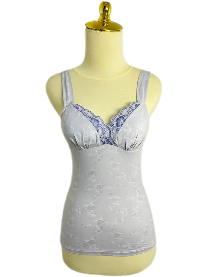 WING Baby Blue Floral Lace Tanktop photo 1