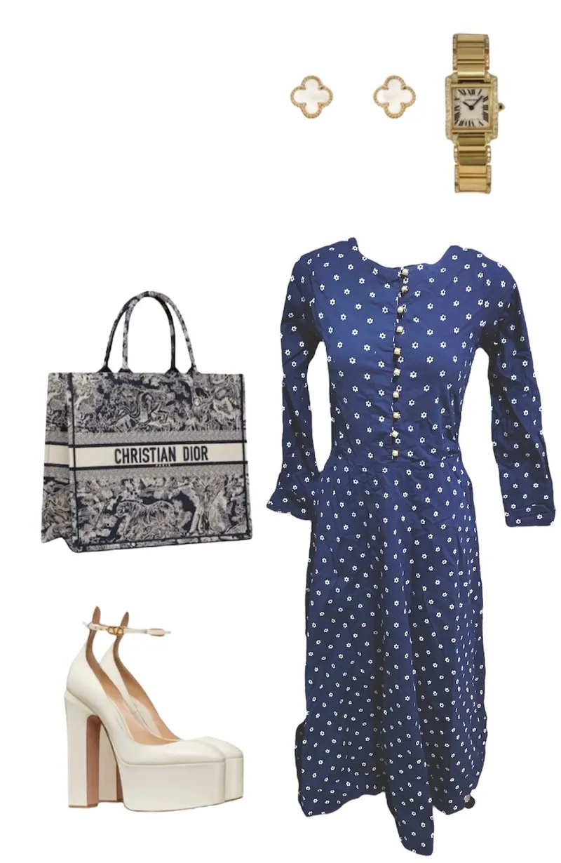 Casual Casual dress Wanita navy photo 1