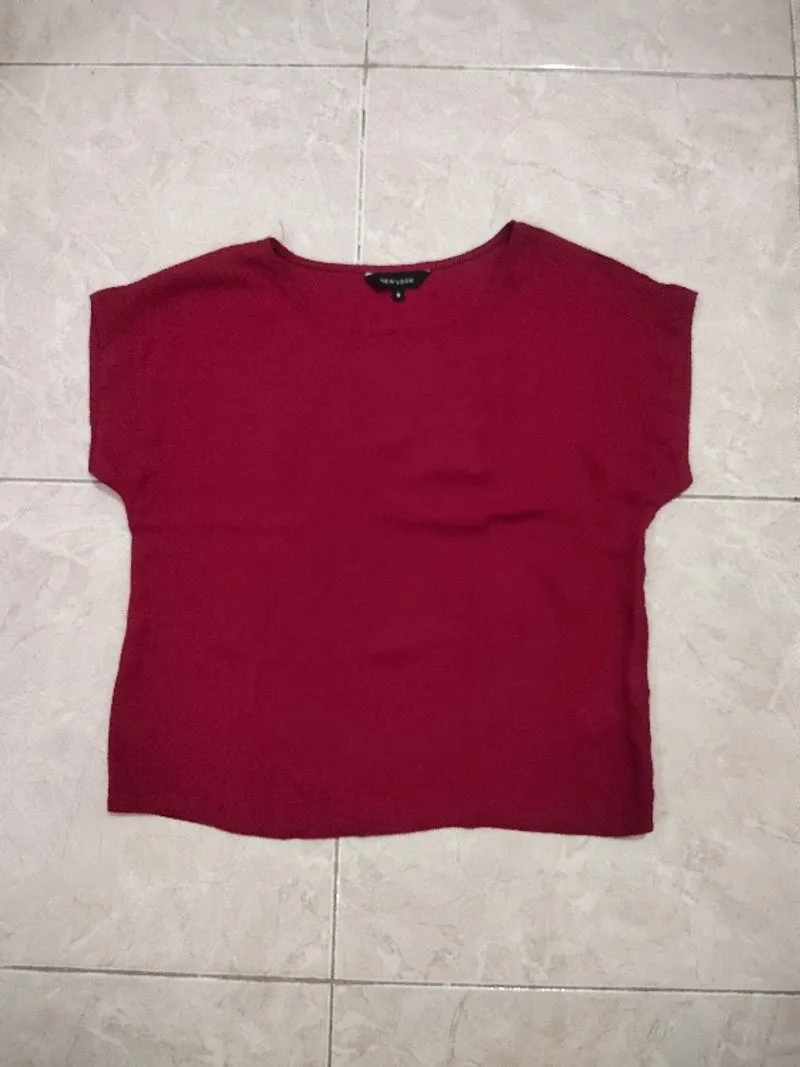 Baju cewek warna maron bahan sifon photo 1