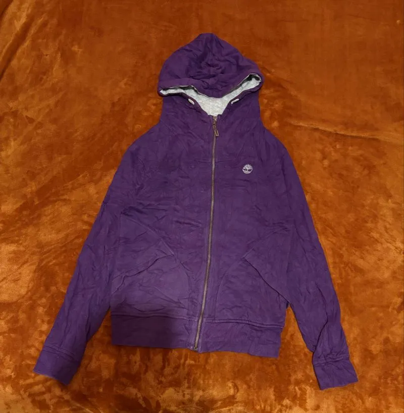 Timberland Purple Zip Hoodie photo 1