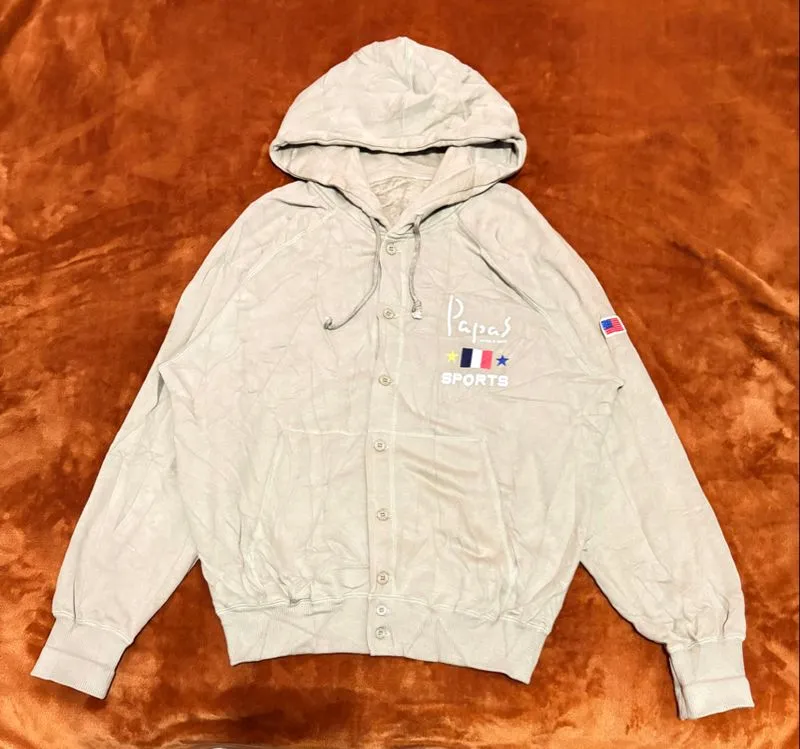 Vintage Papas Maniere De Heming Sports Buttons Hoodie photo 1