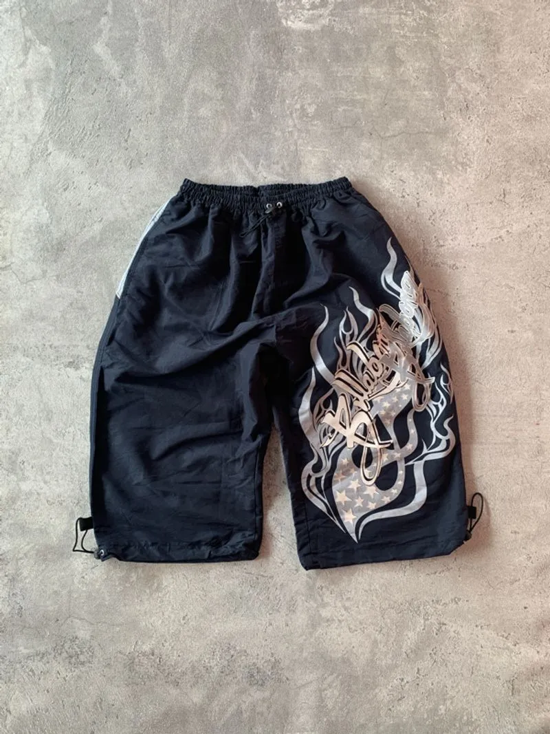 Utility Jorts Flame Billabong Bootleg like jnco photo 1