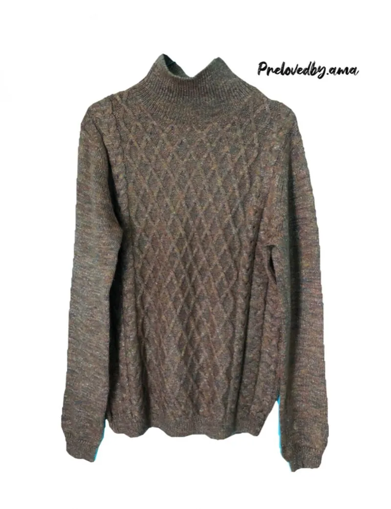 Sweater rajut kepang model unik photo 1