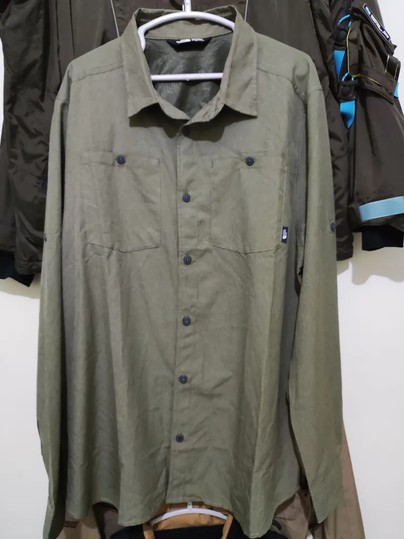 The North Face Casual Casual shirt Pria green photo 1