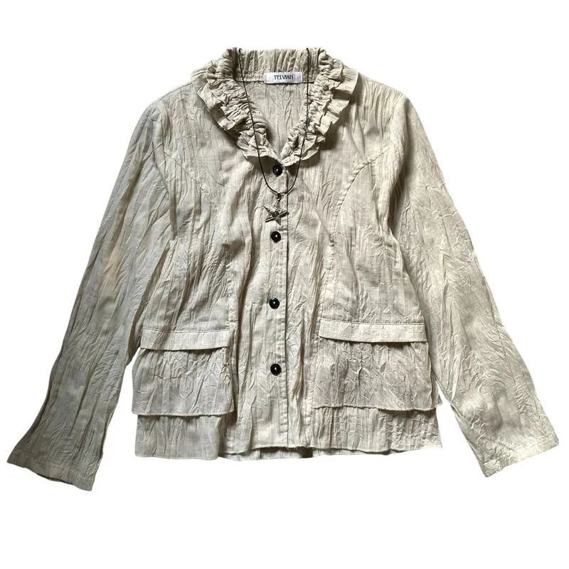 vintage ruffle top photo 1