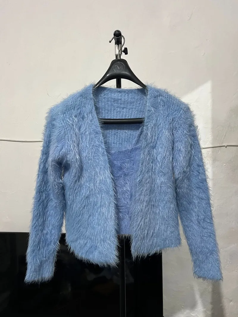 #FR2 Casual Cardigan Wanita blue photo 1