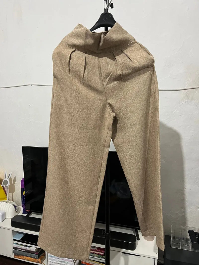 #FR2 Casual Casual trouser Wanita tan photo 1