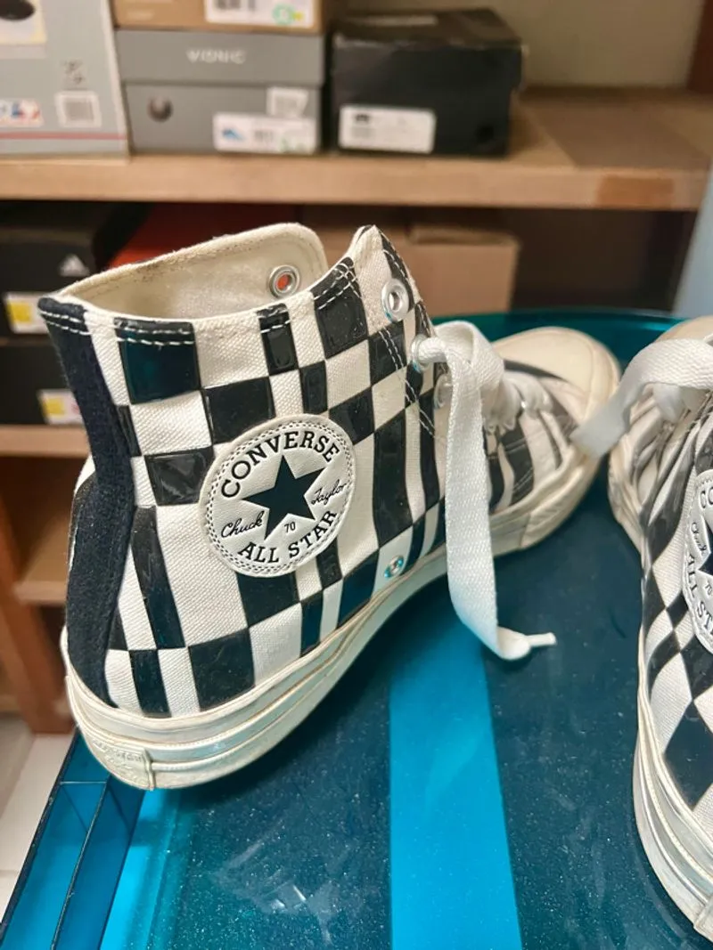 Converse Chuck 70's Checkered Pattern Ivory/Black photo 1
