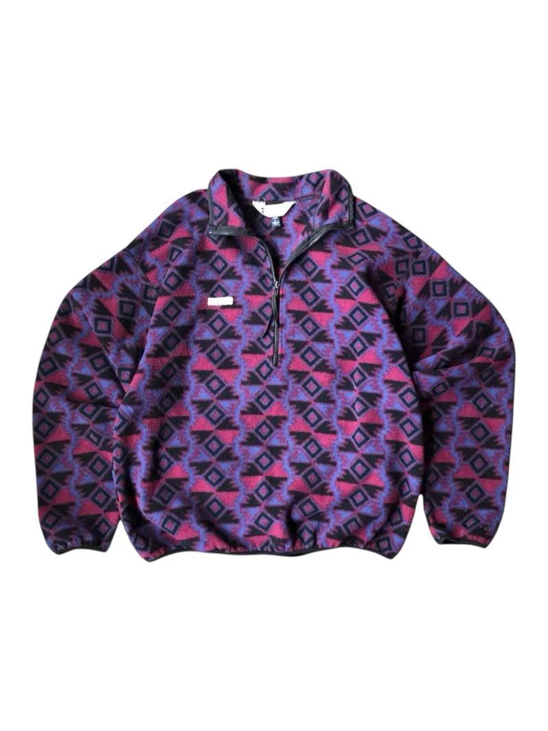 Vintage 90s Columbia Aztec Fleece Half zip photo 1