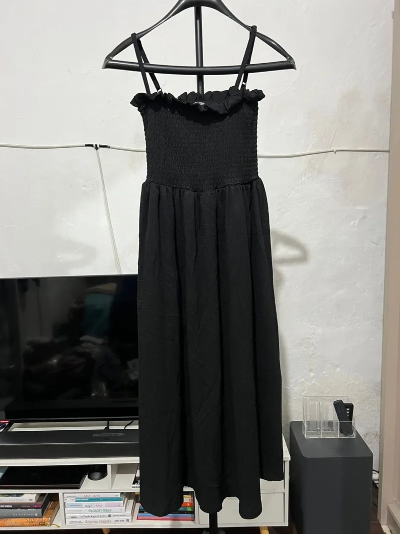 H&M Casual Midi dress Wanita black photo 1
