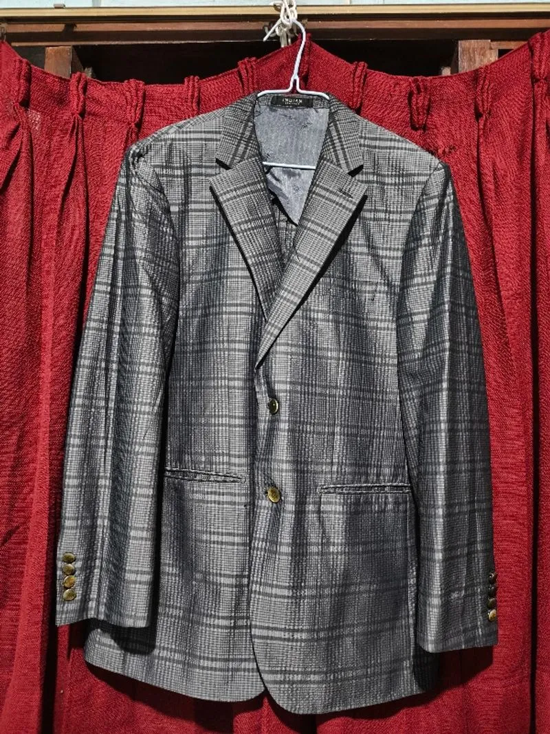 Jas casual / blazer Indian leaders motif tartan  photo 1