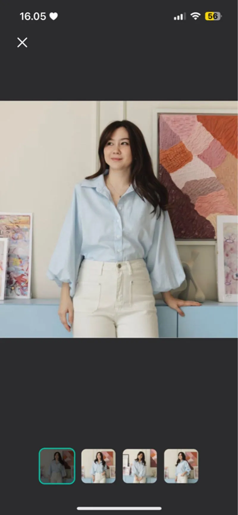 LOLLIESTORY_KEMEJA LENGAN BALON photo 1