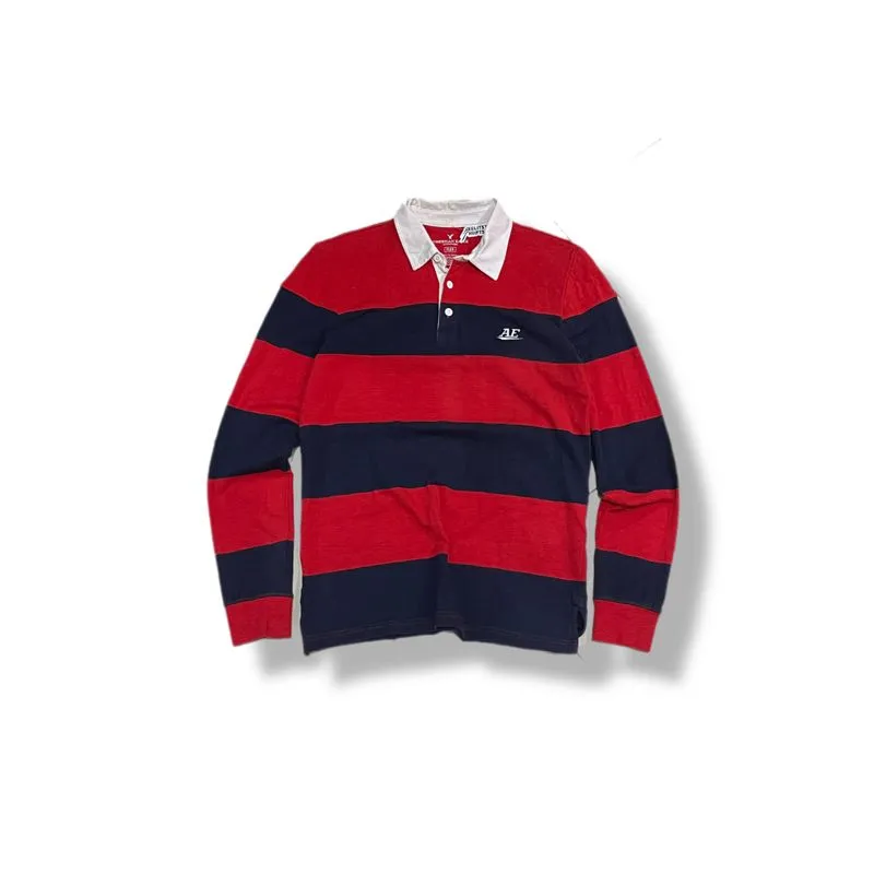 American Eagle RUGBY Stripe Poloshirts L/S photo 1