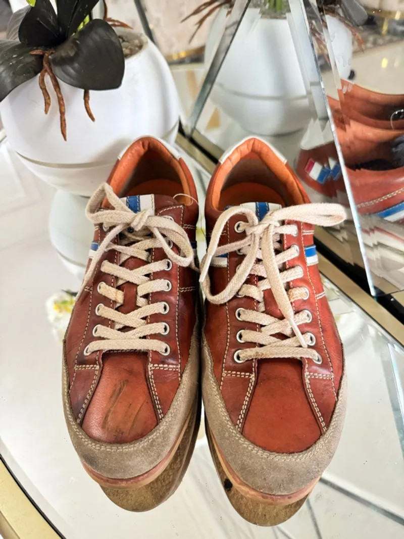 Castelbajac trico line leather sneakers photo 1