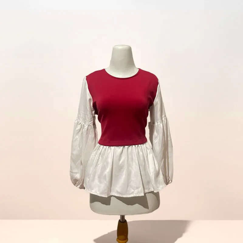 Blouse Vest Merah Putih (2 in 1/Nyatu) photo 1