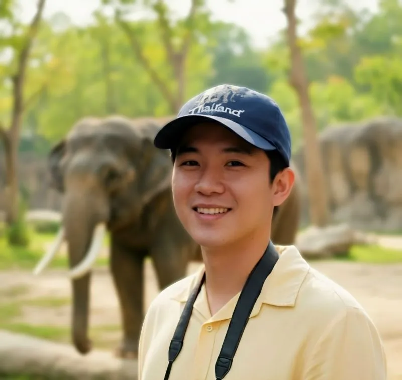 Topi Logo Gajah Thailand Original Second Navy photo 1