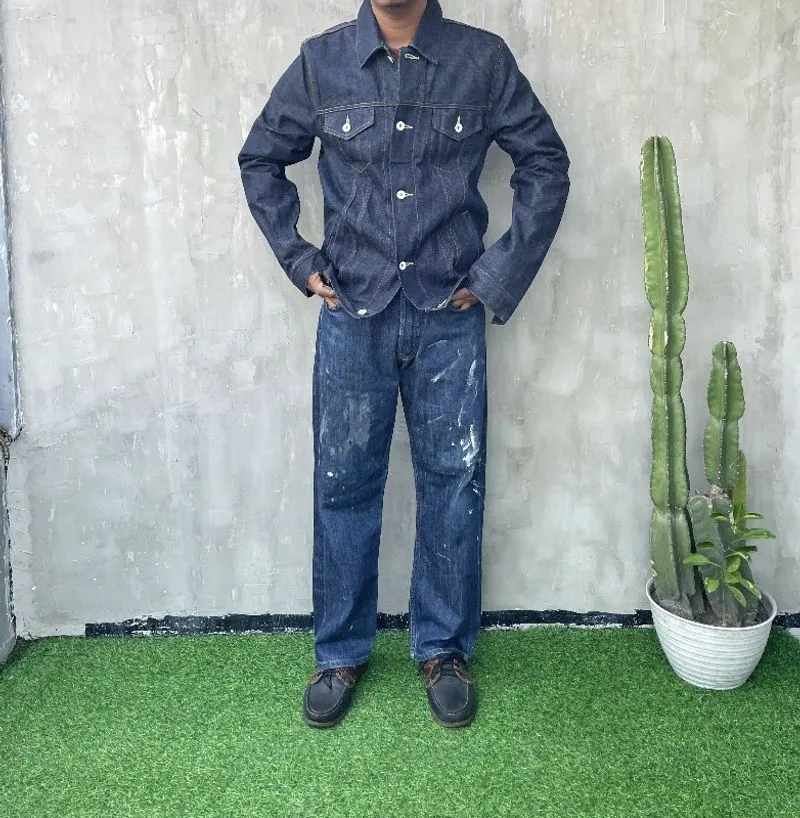 JACKET JEANS DENIM ACC SELVEDGE photo 1