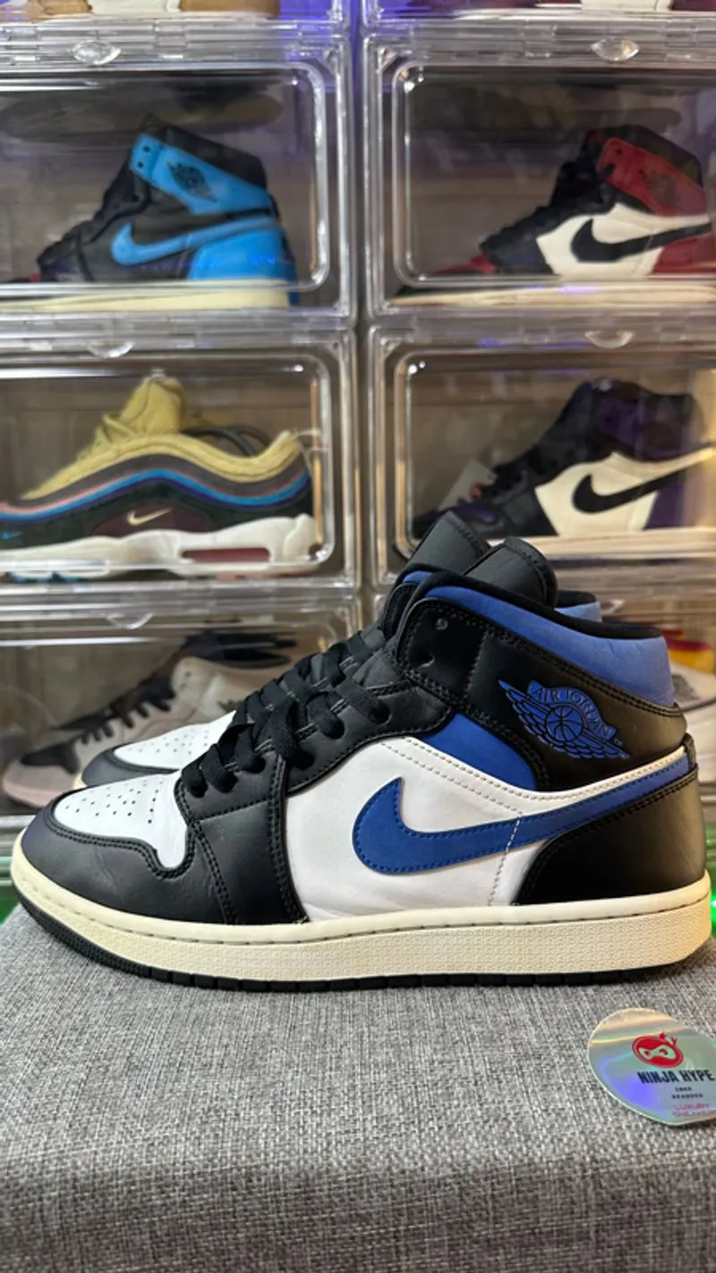 AIR JORDAN 1 MID RACER BLUE photo 1