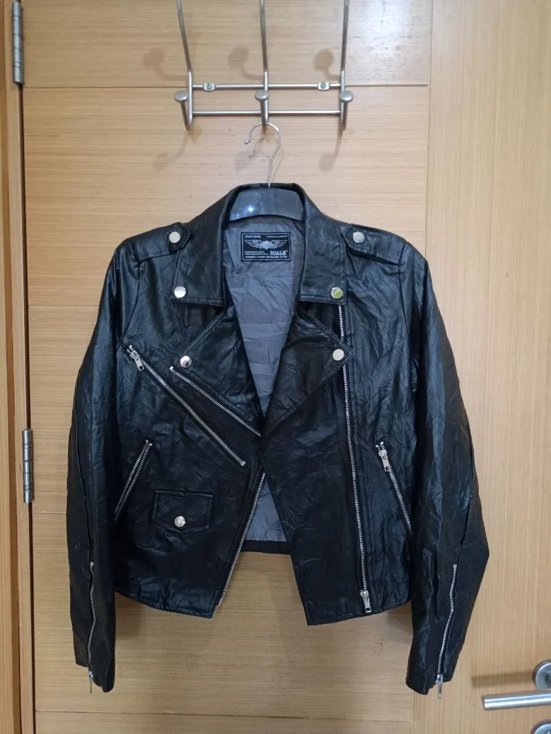 JAKET KULIT RAMONES BRAND SCALE SIZE M photo 1