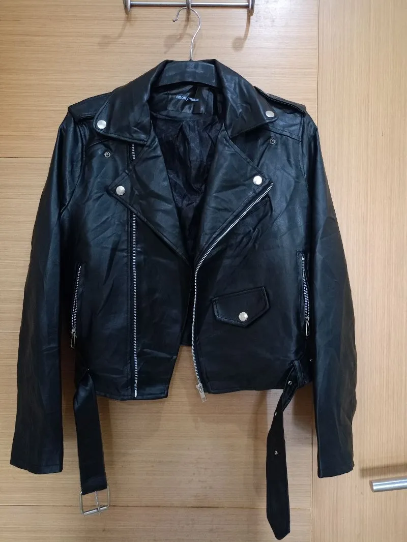 JAKET KULIT RAMONES BRAND ANONYMOUS SIZE M photo 1