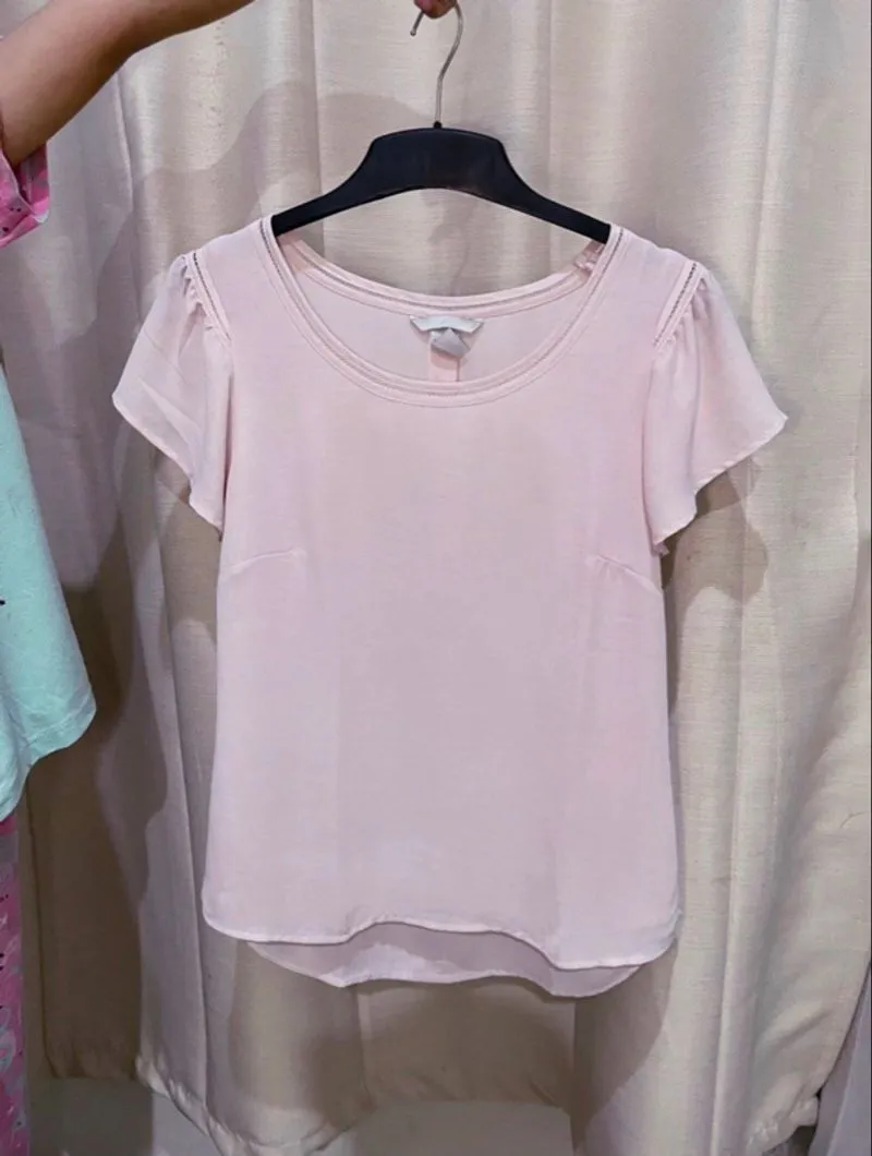 HNM Baby Pink Top Coquette  photo 1