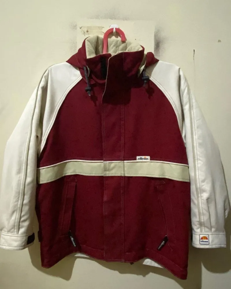Ellesse Sportswear Puffer jacket Pria white red photo 1