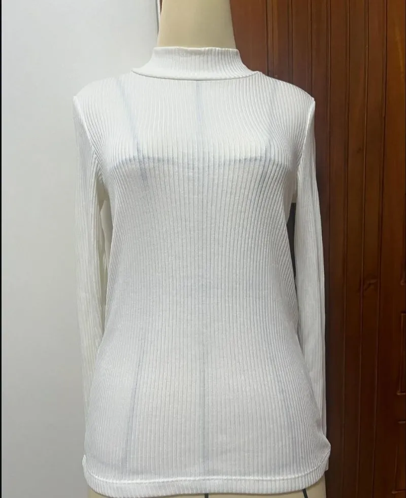 Uni White Turtleneck Shirt photo 1