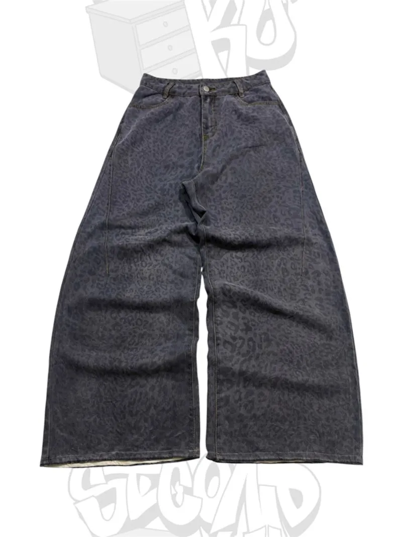 BAGGY JEANS LEOPARD PATTERN  photo 1