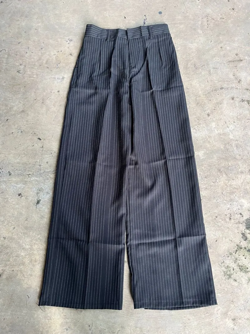 Baggy Trouser Stripe Black photo 1
