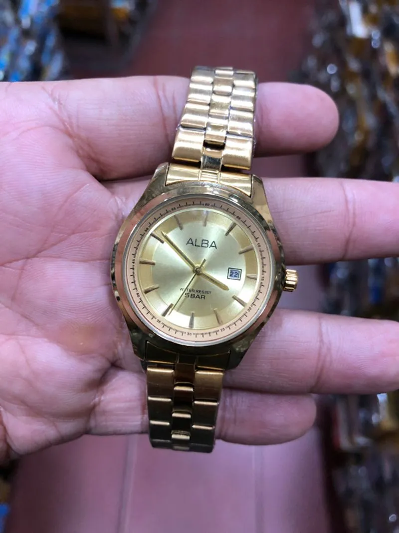 Jam tangan wanit alba gold stenlis steel  photo 1
