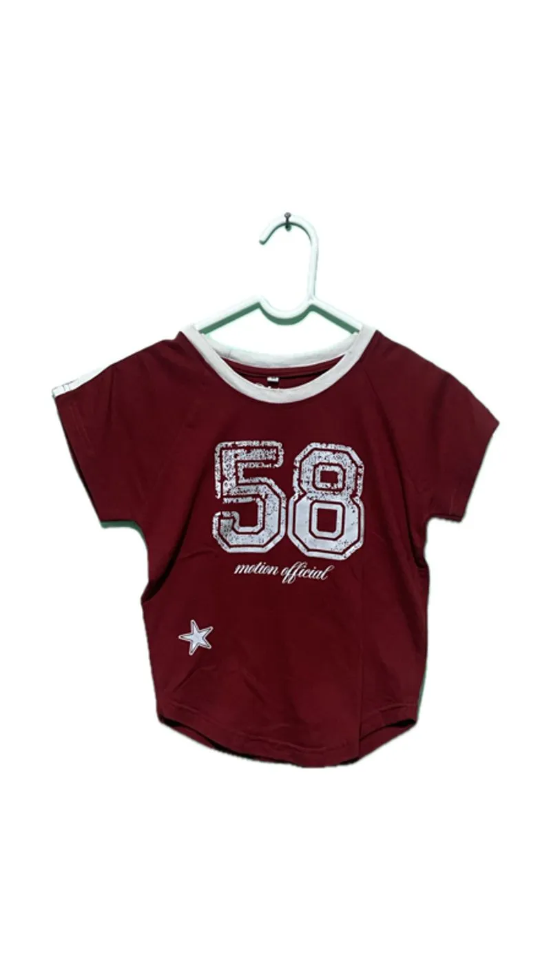 Crop top Wanita red photo 1