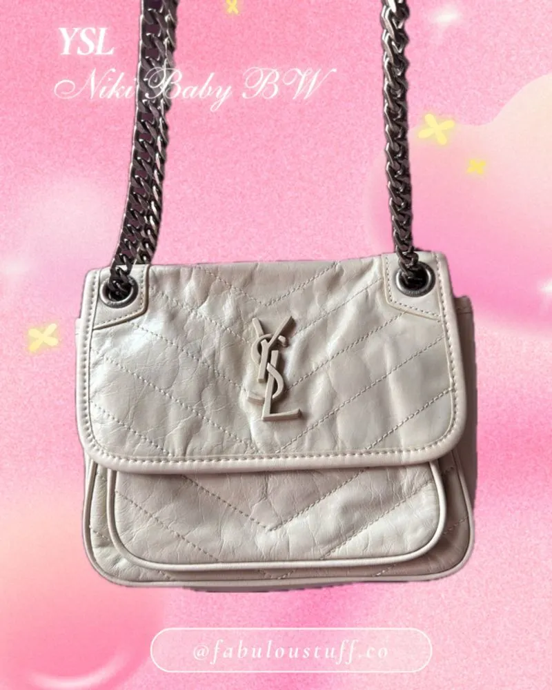 Preloved YSL Saint Laurent - Niki Size Baby Broken White photo 1