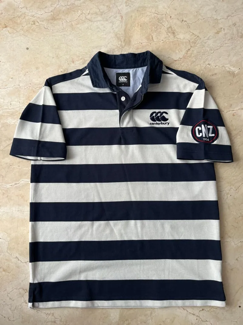 Canterbury Rugby Polo Stripes CNZ 1904 👕- (NEGO AJA)‼️ photo 1