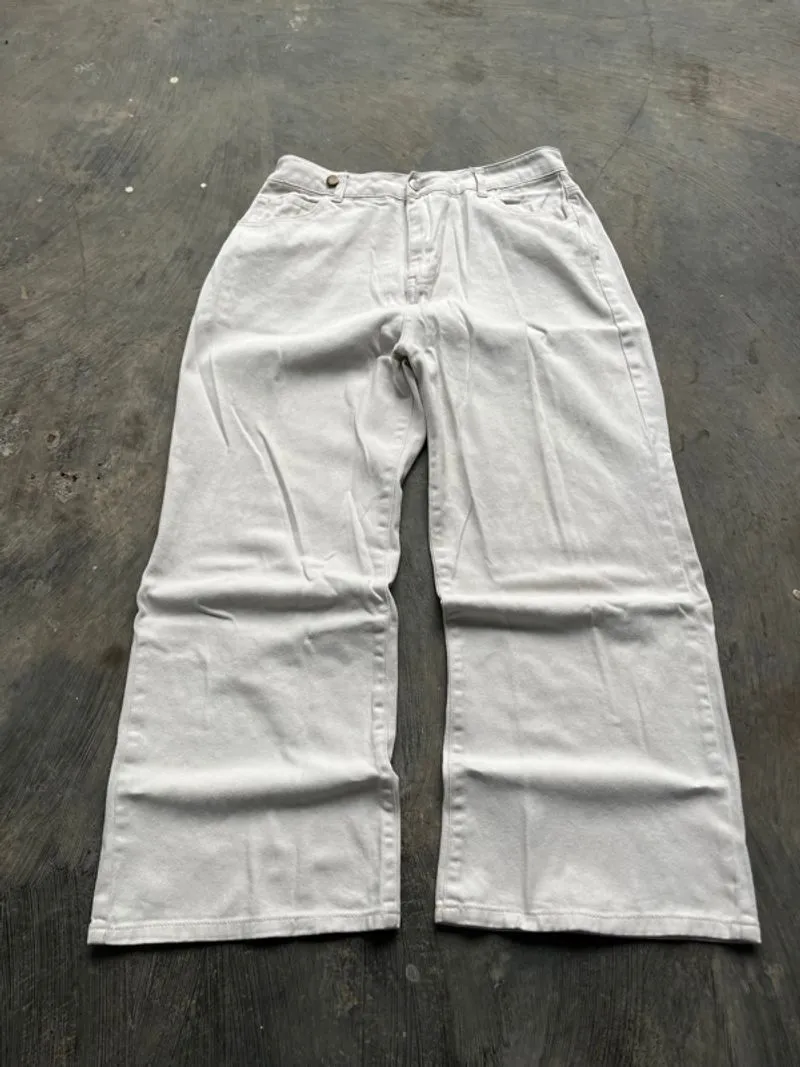 00s GRL white baggy pants photo 1