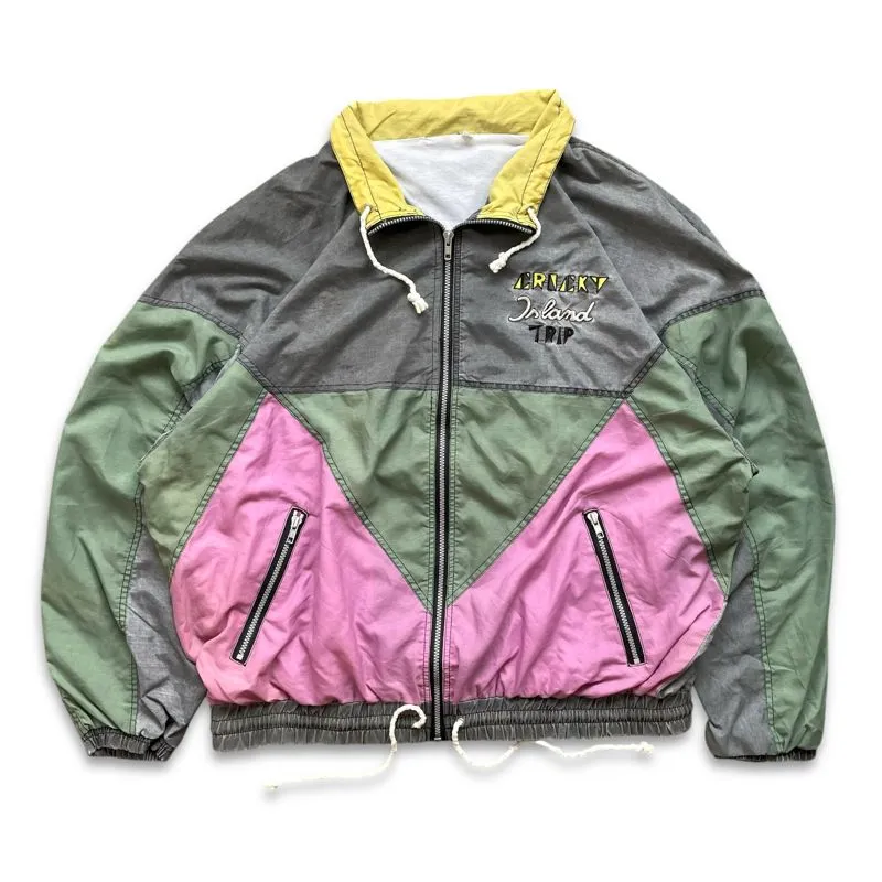 SIZE XL OVERSIZED - CRICKY ISLAND TRIP COLORBLOCK JACKET - S photo 1