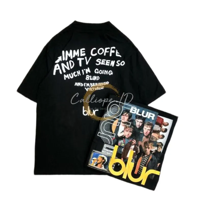 Kaos Band Merch Pull & Bear Blur (Unisex) NETT PRICE photo 1