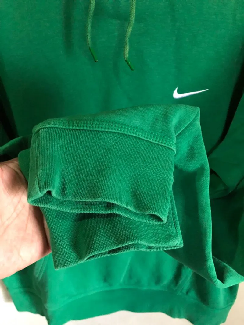 nike mini swoosh hoodie green