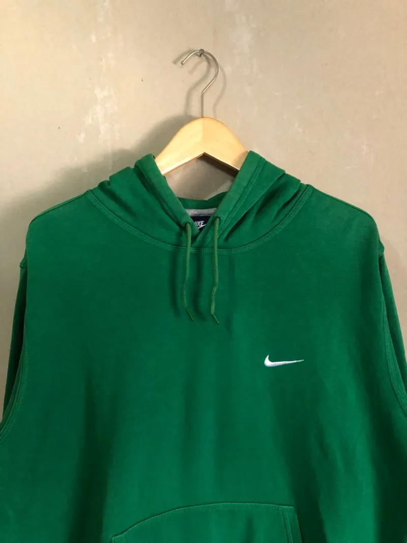 nike mini swoosh hoodie green
