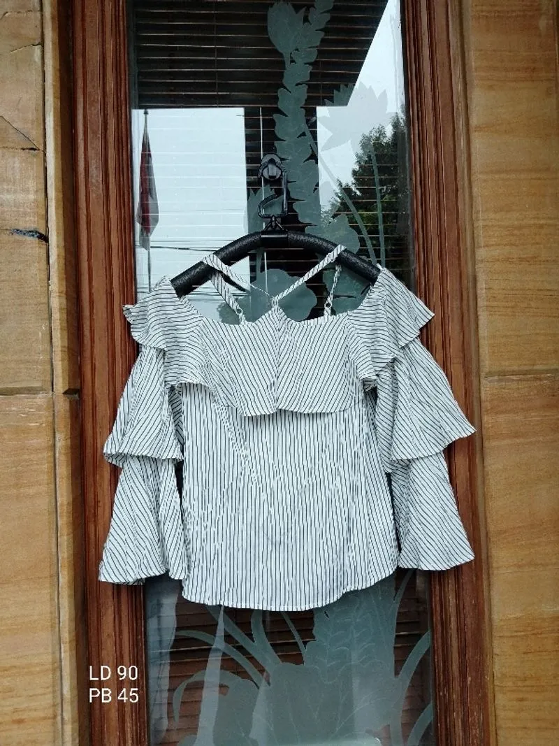 Blouse strip wanita by "EXPRESS" photo 1