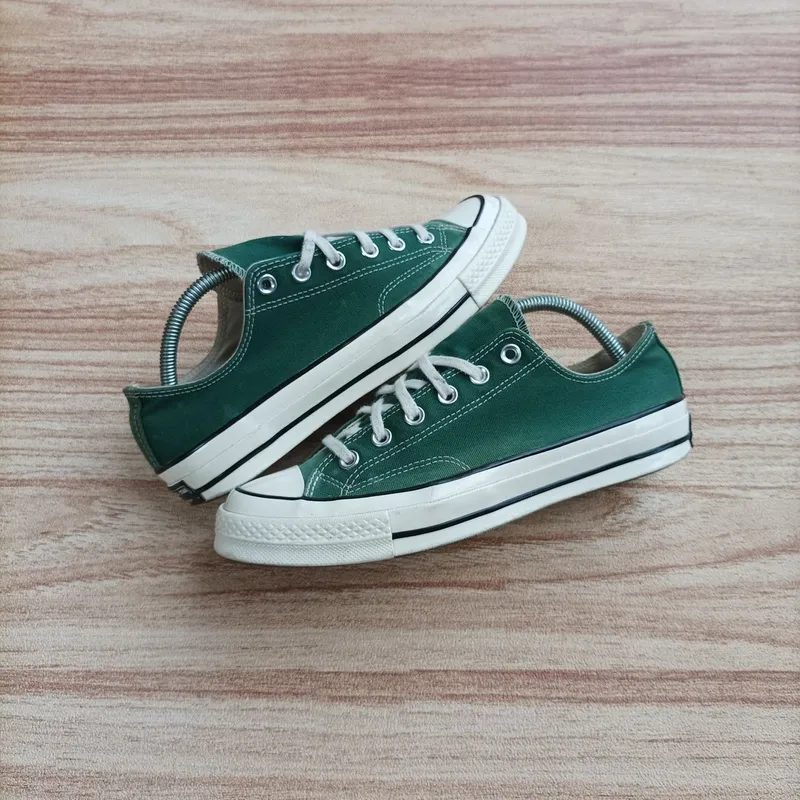 Converse Gorpcore Casual Sneakers Pria white green Preloved
