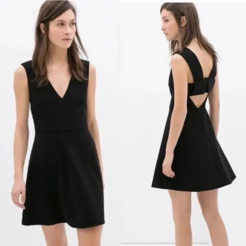 ZARA Vintage Casual Casual dress Wanita black photo 1